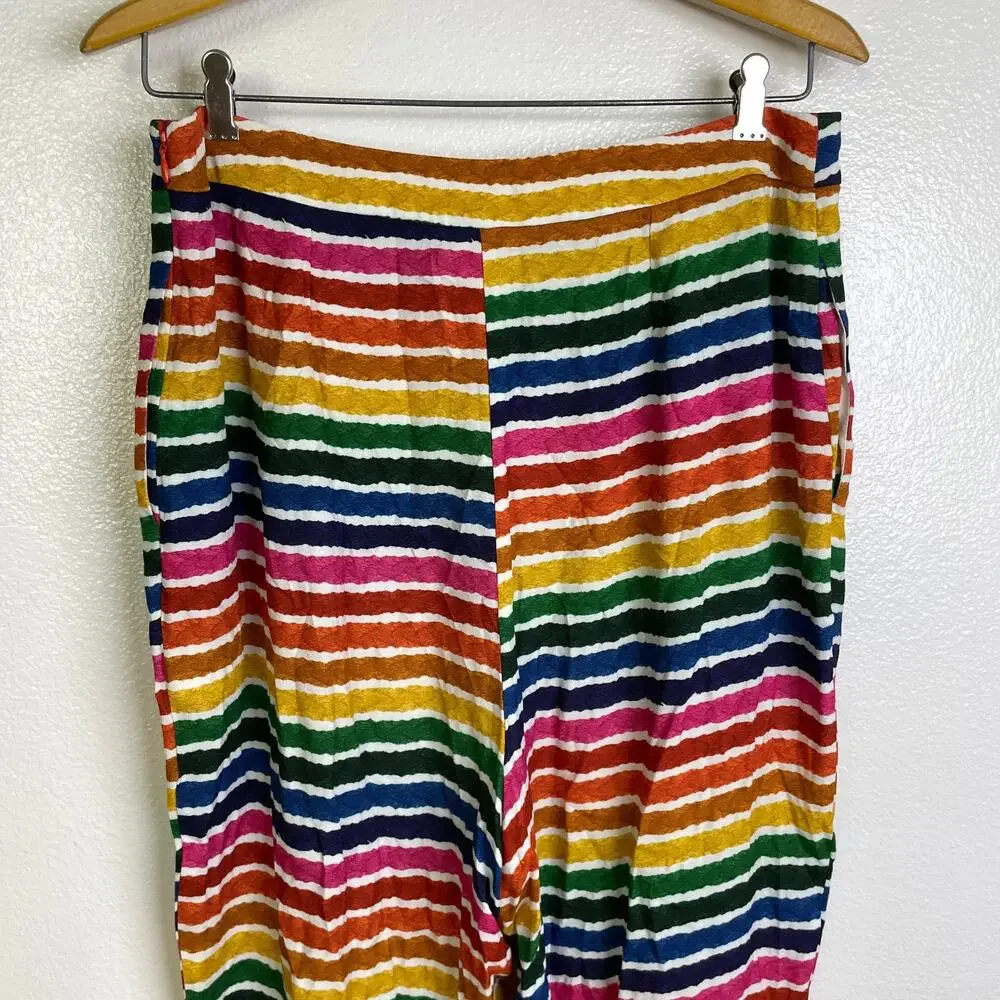FARM Rio Colorful Striped Wide Leg Pants - Picture 3 of 11